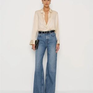 Reformation Cary High Rise Slouchy Wide Leg Jeans